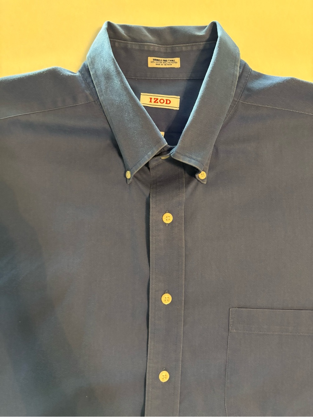 Izod Men's Dark Blue Button-Down Shirt (color is closer to 3rd and 4th pic)